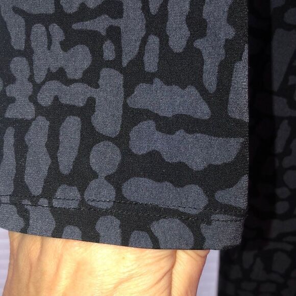 Motherhood Maternity M Jersey V-Neck Pleated Tie Back Long Sl MIDI Dress - Picture 6 of 12